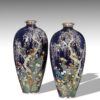 Japanese Cloisonne Enamel Vases - Attr Hayashi Kodenji