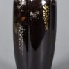 Fine quality Japanese Shakudo inlaid vase by Nogawa company