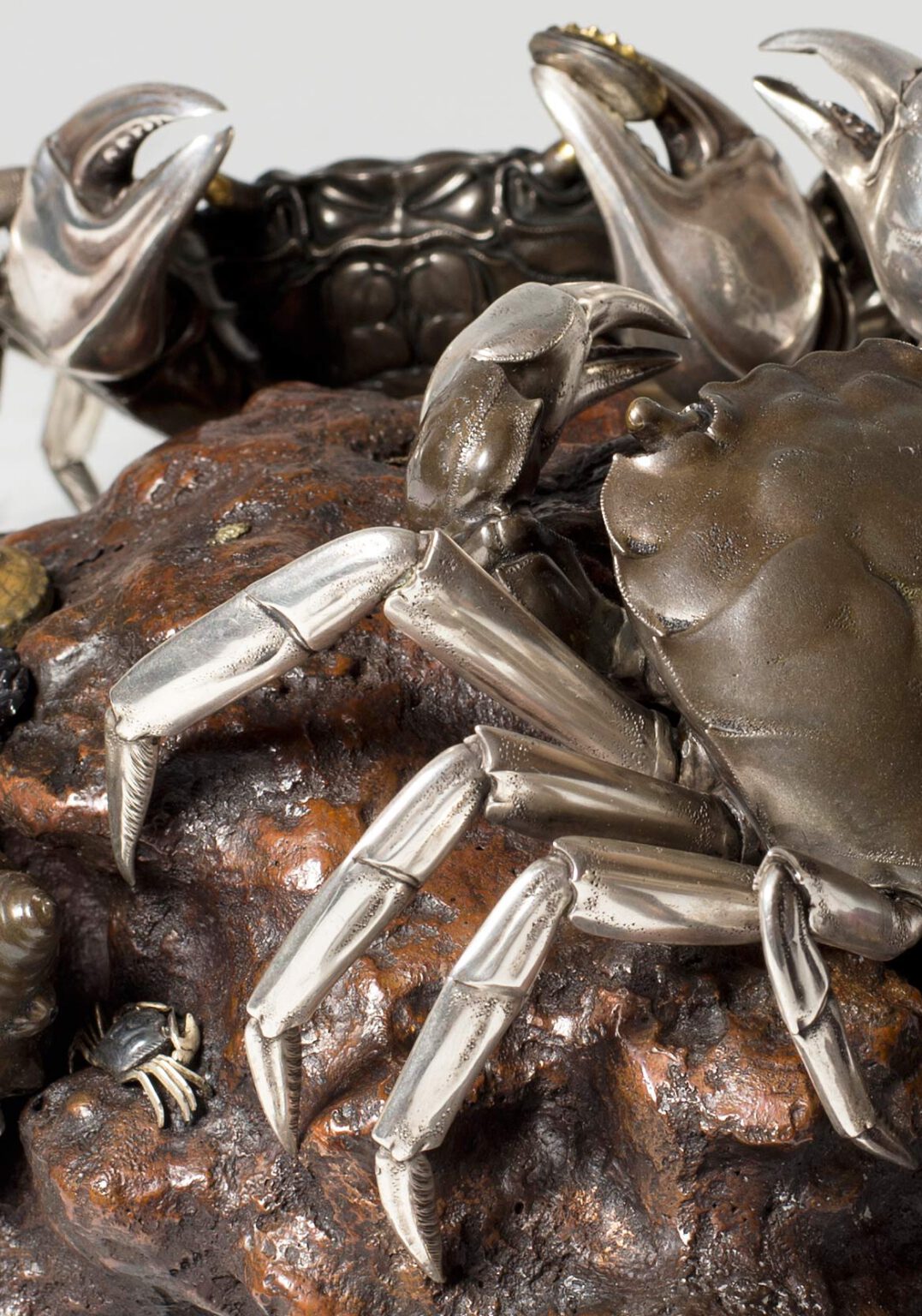 Exceptional Mixed Metal Crab Okimono By Yamada Motonobu 1847-1897 ...