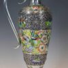 EXCEPTIONALLY RARE JAPANESE SILVER AND CLOISONNE ENAMEL CLARET JUG
