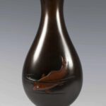 JAPANESE MIXED METAL CARP VASE BY OKUBO SHUKO - NOGAWA COMPANY