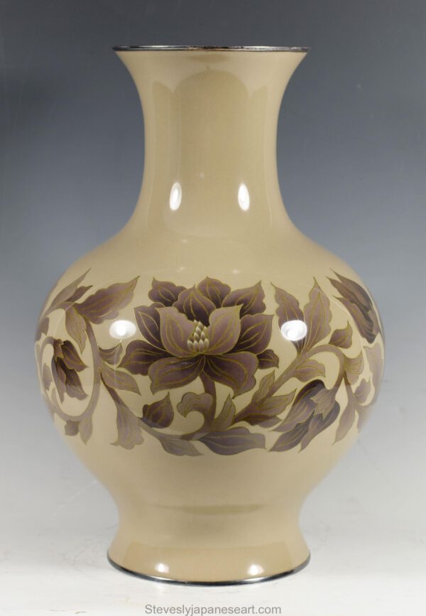 Large Japanese Cloisonne Enamel Vase By Ando Company