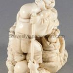 Japanese Bronze Okimono Boy Seated Upon An Oxen
