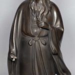 FINE QUALITY JAPANESE BRONZE OKIMONO OF JUROJIN LUCKY GOD