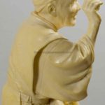 FINE QUALITY JAPANESE IVORY OKIMONO OF KANNON BODHISATTVA - SIGNED