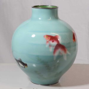 Japanese  Cloisonne Enamel Vase - Attributed to Gonda Hirosuke