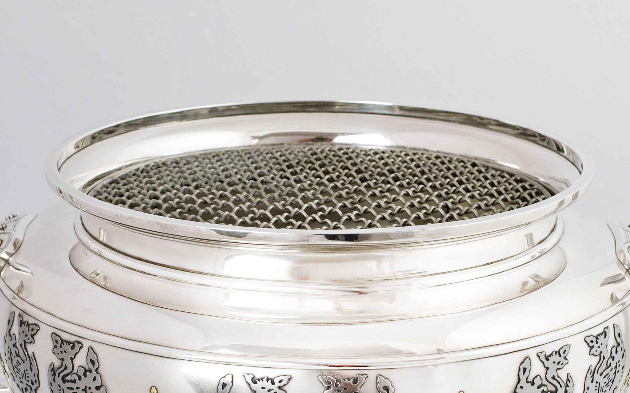 Huge Japanese Silver and Mixed Metal Bowl by Miyamoto Shoko Steve Sly