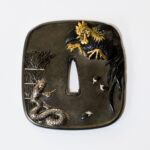 Sensational Japanese Mixed Metal Tsuba by Yoshihisa