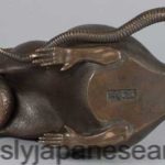 LARGE JAPANESE MEIJI PERIOD BRONZE TORTOISE OKIMONO