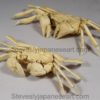 A WONDERFUL PAIR OF JAPANESE IVORY ARTICULATED CRABS