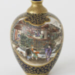 Japanese Satsuma Vase Multi Signed by Kinkozan