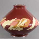 Stylish Japanese Cloisonne Enamel Vase -  Ando Company