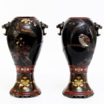 Fascinating Japanese Bronze & Mixed Metal Vases - Suzuki Chokichi
