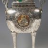 A VERY STYLISH JAPANESE SILVER AND MIXED METAL KORO