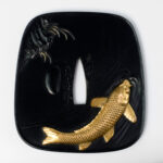 Sensational Japanese Shakudo & Mixed Metal Tsuba by Yoshihisa