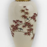 Charming Japanese Satsuma Vase by Ryozan For Yasuda Company
