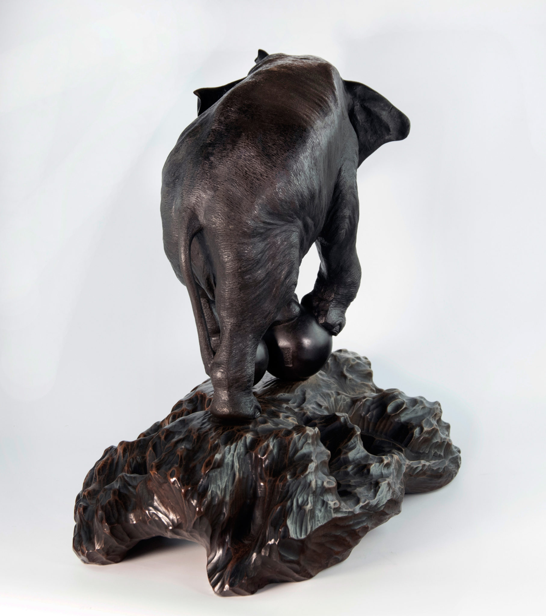 Large Japanese Bronze Elephant Okimono Genryusai Seiya Steve Sly