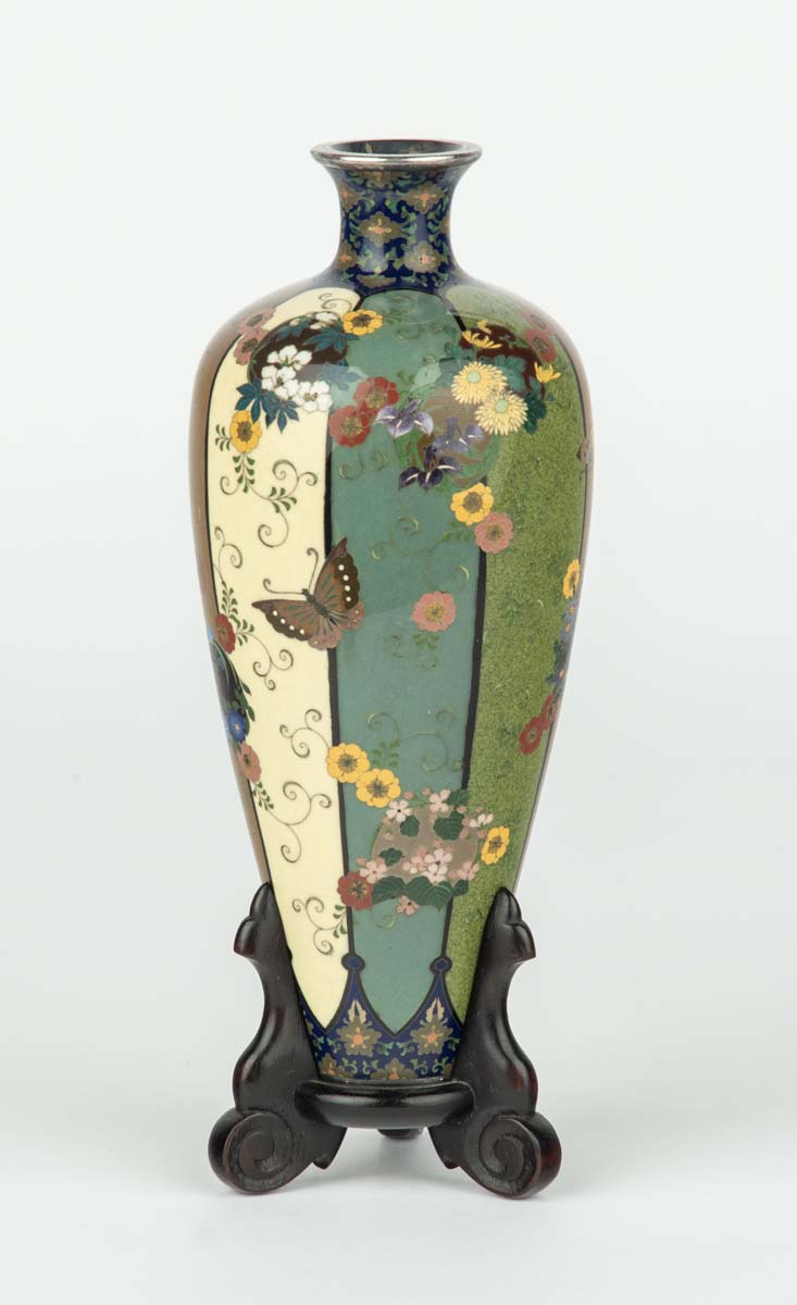 Japanese Cloisonne Enamel Vase - Namikawa Yasuyuki | Steve