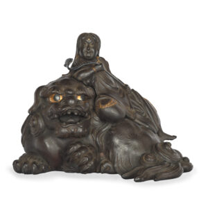 Important Japanese Iron Okimono - Unno Shomin 1844-1915