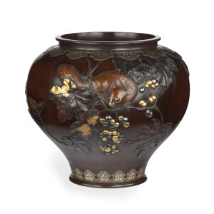 Beautiful Japanese Mixed Metal Jardiniere - Suzuki Chokichi