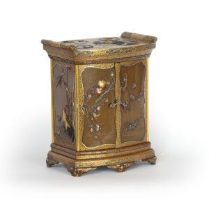 Japanese Bronze and Mixed Metal Cabinet - Inoue of Kyoto.