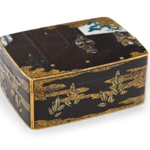 Fascinating Japanese Iron and Enamel Box