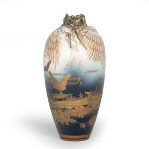 Most Unusual Japanese Satsuma Vase - Kinkozan